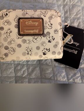 Disney x Loungefly Cream '101 Dalmatians' Mini Wallet NWT